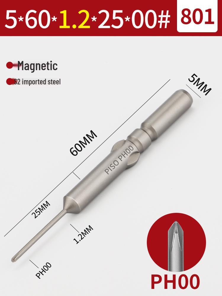 Импортные биты для магнитной электрической отвертки из стали S2 5 мм (801/800), Набор из 101 предмета