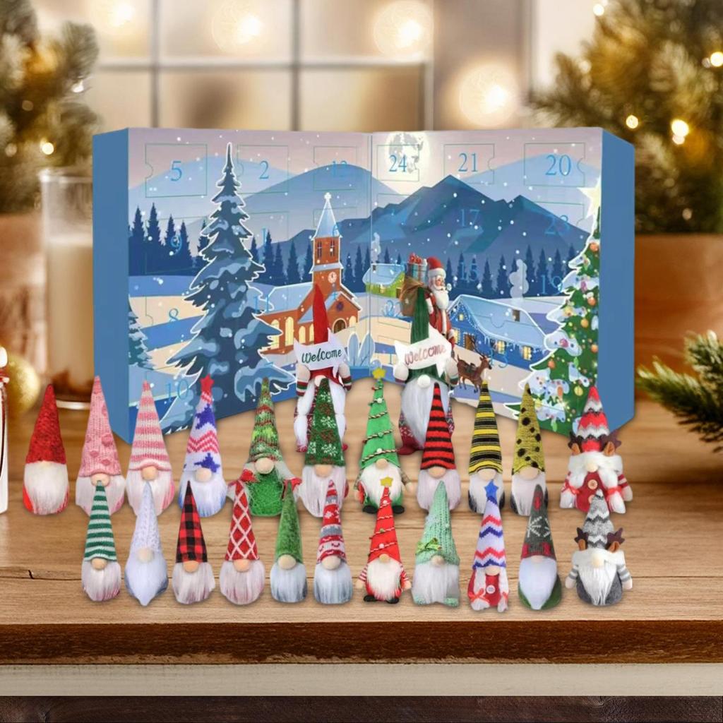 Christmas Advent Toys 24 Days Of Countdown Calendar Advent Figures Holiday Home Decor Doll For Women Men Children Kids Adults