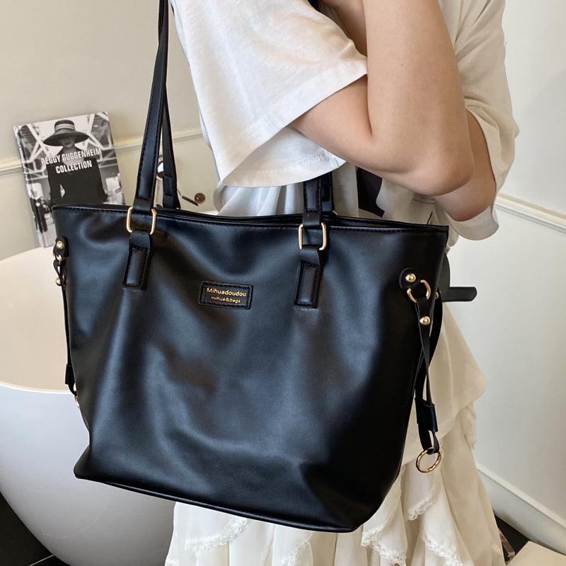 Fashion Big Bag Women's 2025 New Model, Popular This Year, Large-capacity Tote Bag Versatile Simple Shoulder Bag Commuter Bag