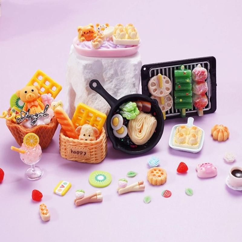 Girl Toy Making Ice Cream Cake Toys Game Kids Plastic Food Toy Diy Simulation Dessert Milk Tea Cup Set Toy For 3+ Years Child