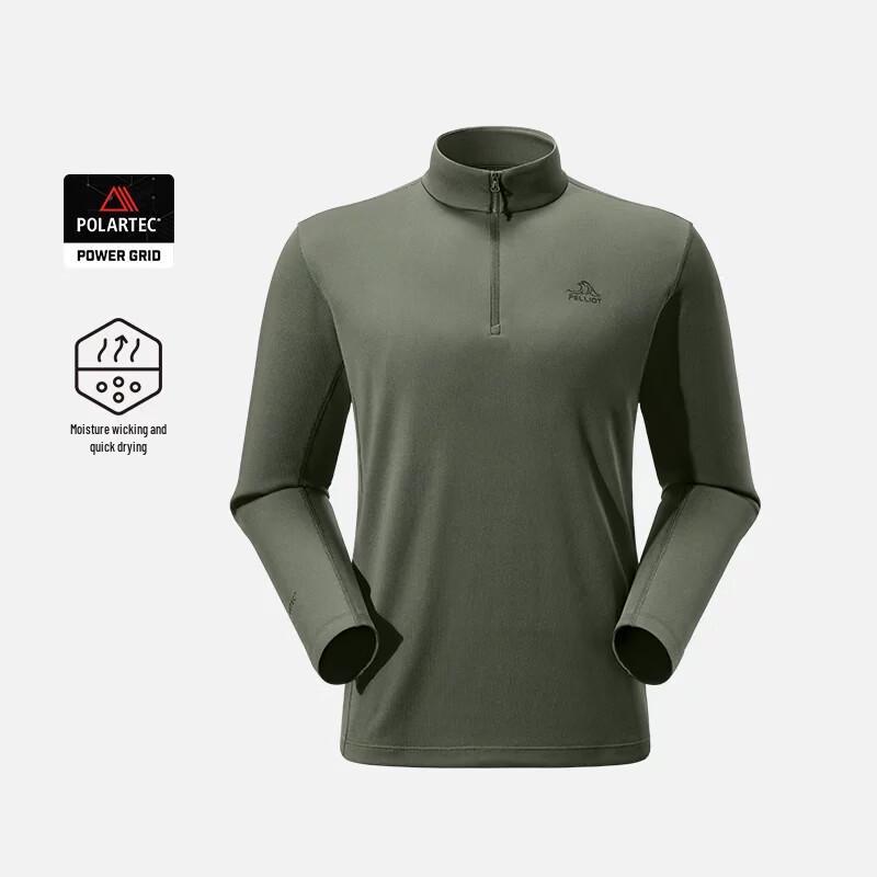 Pelliot Men's Outdoor Quick-Dry Long Sleeve T-Shirt