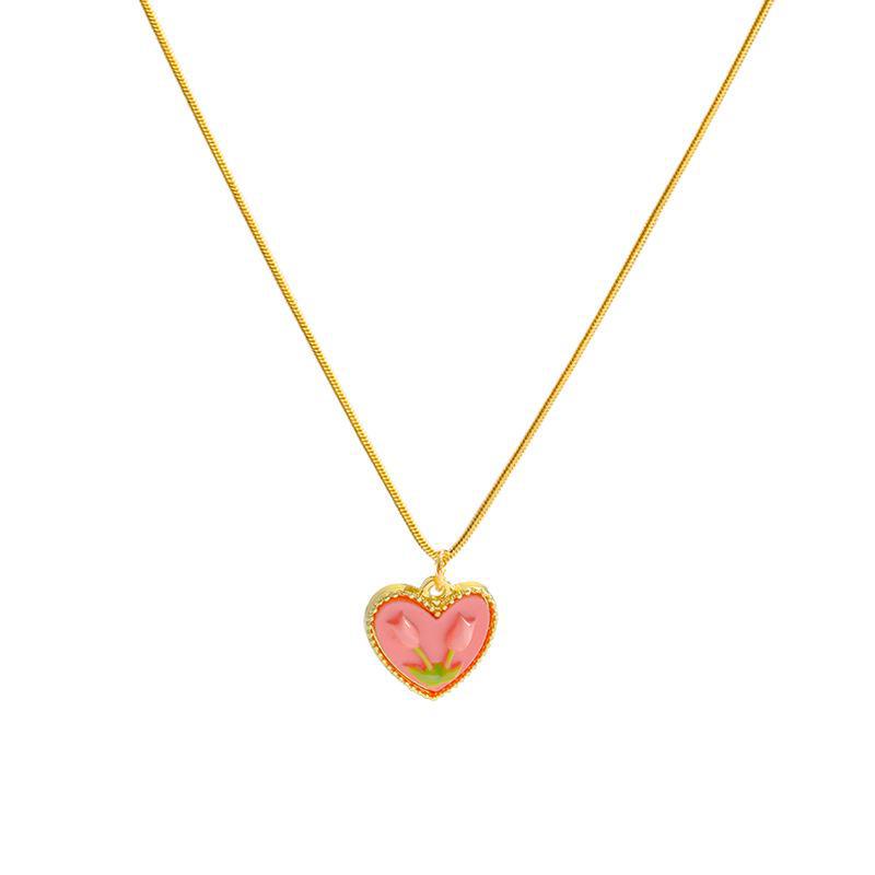 Милые серьги-тюльпаны из серебра 925 пробы и ожерелье из свежего жемчуга