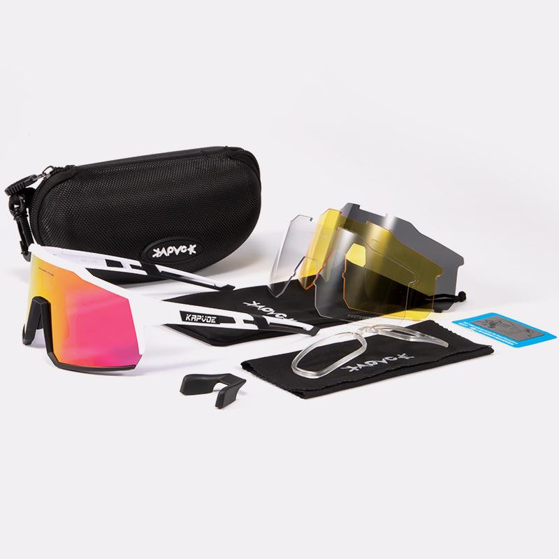 Cycling Glasses, Polarized Eye Protection Glasses, Mountain Road Cycling Glasses, Wind and Sand Resistant Sports Equipment