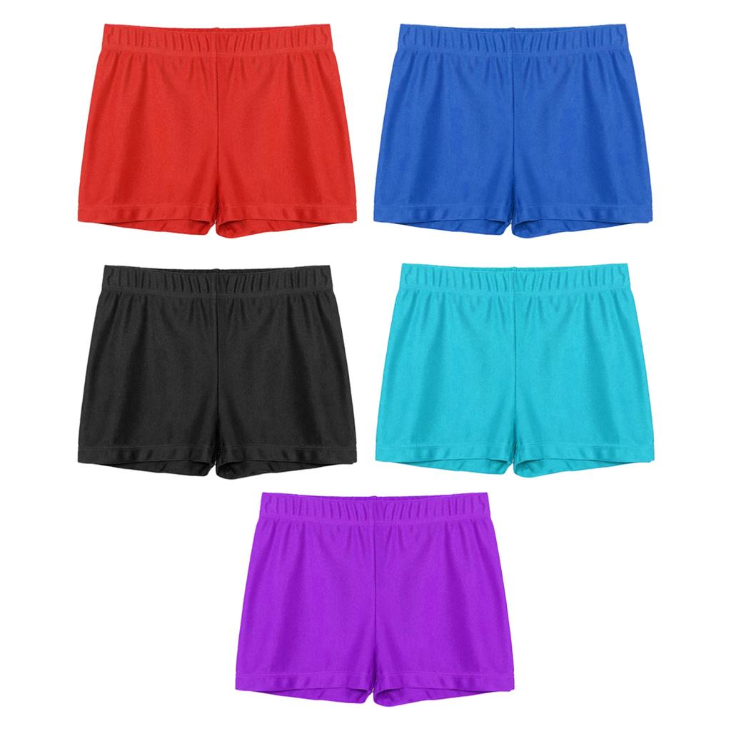 Boys Slim Fit Training Hot Shorts Elastic Waistband Gymnastics Dance Running Shorts Bottoms