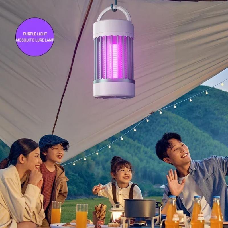 Портативная электрическая лампа от комаров USB перезаряжаемая УФ-лампа для уничтожения насекомых в помещении и на открытом воздухе для кемпинга или дома с ночником