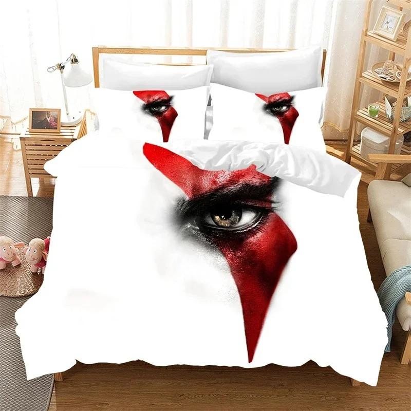 3D Digital Game God of War Print Bedding Set Game Handle Print Design Duvet Cover Sets US AU EU RU Singe Twin Queen King Size