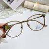 Myopia Glasses Frame Cold Brown Large Frame Flat Mirror Anti-blue Light