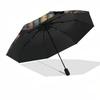 Bookshelf, Lamp Themed Automatic Opening and Closing Umbrella, Brightly Colored 8-rib Portable Umbrella, Suitable for Men and Women, A Perfe