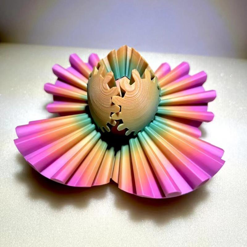 Вращающийся шарик-шестеренка, напечатанный на 3D-принтере