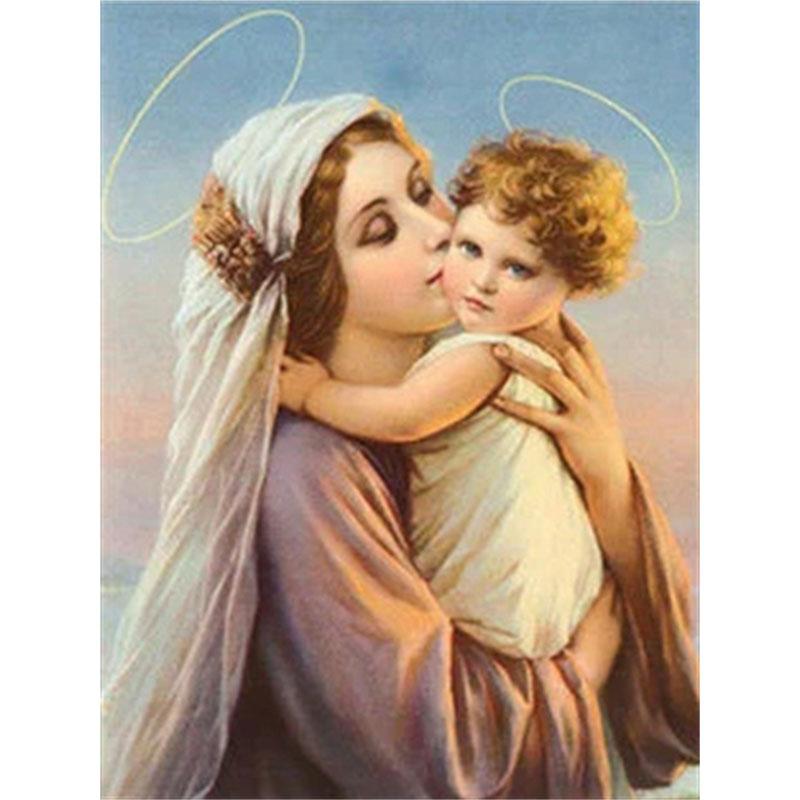 DIY Diamond Painting The Virgin Mary Cross Stitch Kit Mosaic Art Diamond Painting Full Circle Diamond Home Decoration