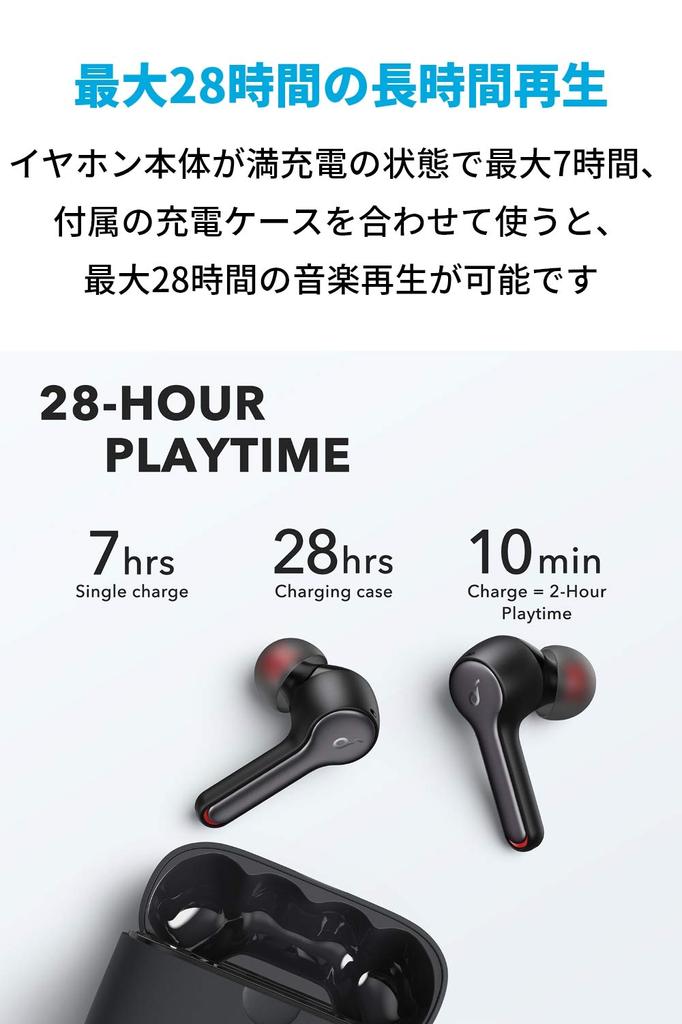 Беспроводная связь Anker Soundcore Liberty Air 2 Совместимость с беспроводной зарядкой Стандарт водонепроницаемости IPX5 До 28 часов воспроизведения музыки Функция HearID Qualcomm