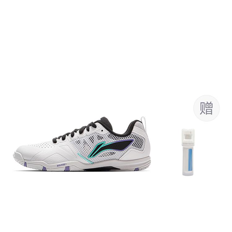 Li Ning износостойкие дышащие низкие тренировочные кроссовки унисекс Белый Черный APPU027-4