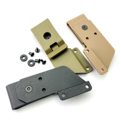 1 шт. Поворотный зажим для ножен KYDEX, зажим для ножен, аксессуары для ножен KYDEX, инструмент для ножен на открытом воздухе с двумя установочными винтами