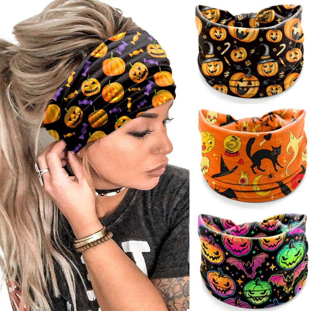 Эластичные широкие повязки на голову, винтажный головной платок с узлом, новый шарф для волос для девочек