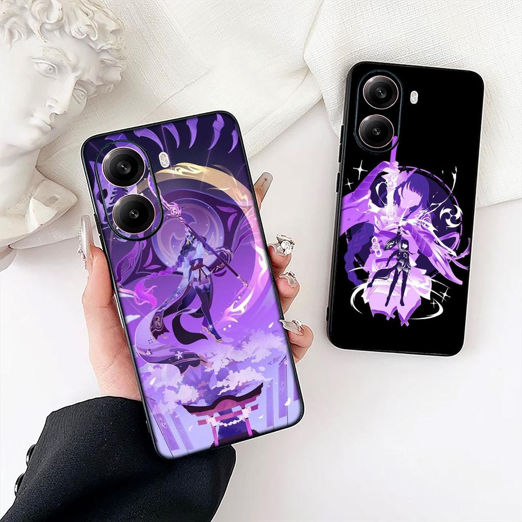 Защитная крышка для телефона Xiaomi Poco C85 C65 C75 X7 X6 M6 M8 F7 F8 Ultra F6 Pro с изображением Райдэн Сёгун из Genshin Impact