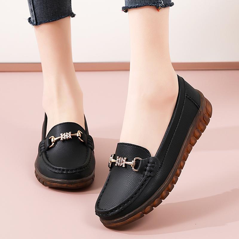 Модные женские повседневные дизайнерские туфли с круглым носком, плоские, нескользящие, легкие, удобные, для комплекта, лоферы, женские туфли-одиночки