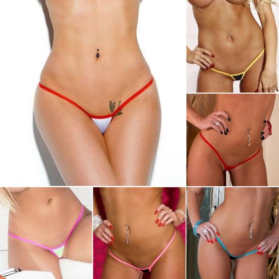Popular Stretchy Simple Women G-string Attractive Good Touch Thong for Daily Wear