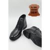 Men's Genuine Leather Laced Black Casual Boots