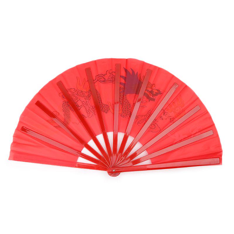 33 см китайские традиционные боевые искусства складной веер тай-чи кунг-фу производительность