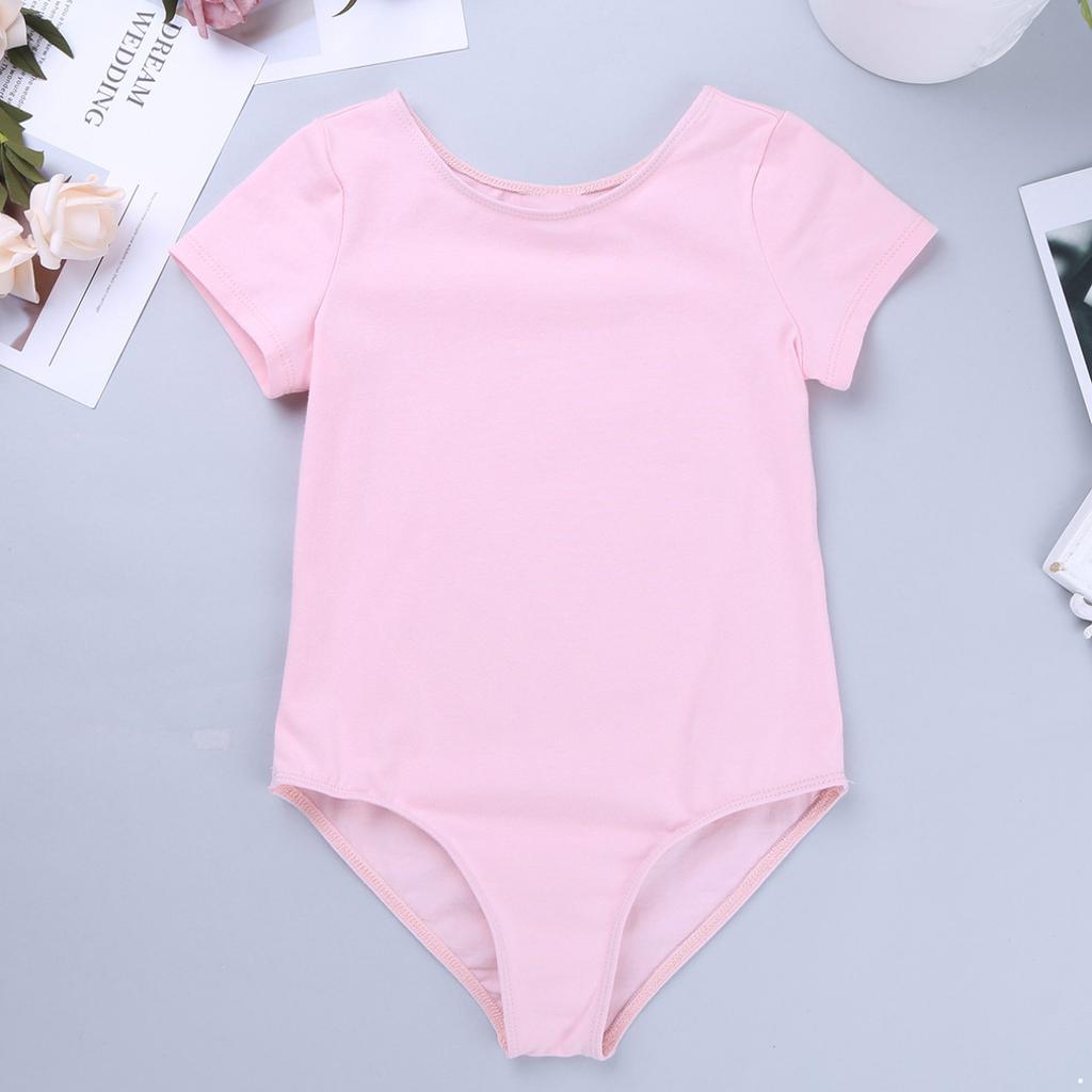 Детский трико с короткими рукавами для девочек и юбкой, балетная пачка, танцевальное платье, профессиональный костюм балерины