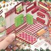 1/4 шт. Рождественские DIY 3D Ландшафтные Наклейки Миниатюрная Сцена Наклейки Кабины Сцена Наслоение Наклеивание Милые Подарок Взрослому Ребенку