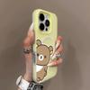 Jelly Magnetic Two-in-one Mobile Phone Case Creative Couple TPU Personalized Soft Edge Cute Big Hole Anti-fall Trendy Brand