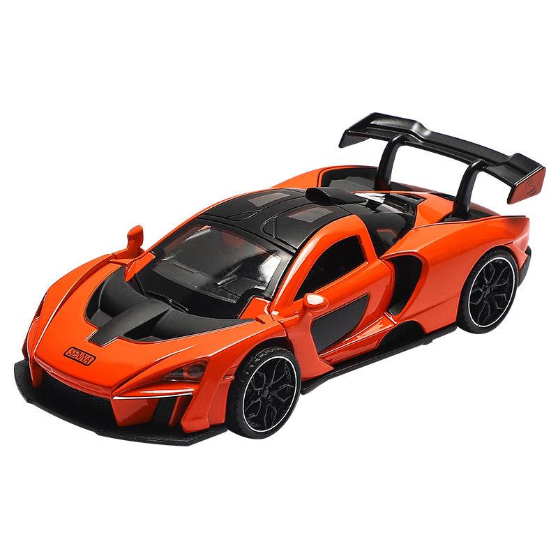 1/32 Модель автомобиля McLaren Senna из сплава Diecasts Металлические игрушечные транспортные средства Модель Симуляция Звук и Свет Коллекция Подарки на День Рождения для Детей