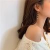 Fashionable and Elegant Pearl Earrings Long Style for Women