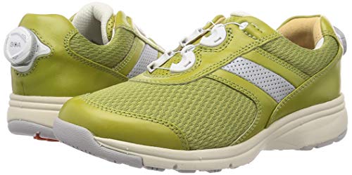 Asahi Medical Walk BO L017 Women's Walking Shoes, Olive, Size 22.0 Cm, 4E