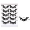 5 пар накладных ресниц, цельный пучок ресниц, густые D-образные изогнутые ресницы, инструмент для макияжа