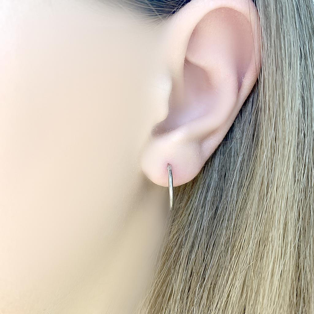 Silver Earrings Without Stones (2073765)