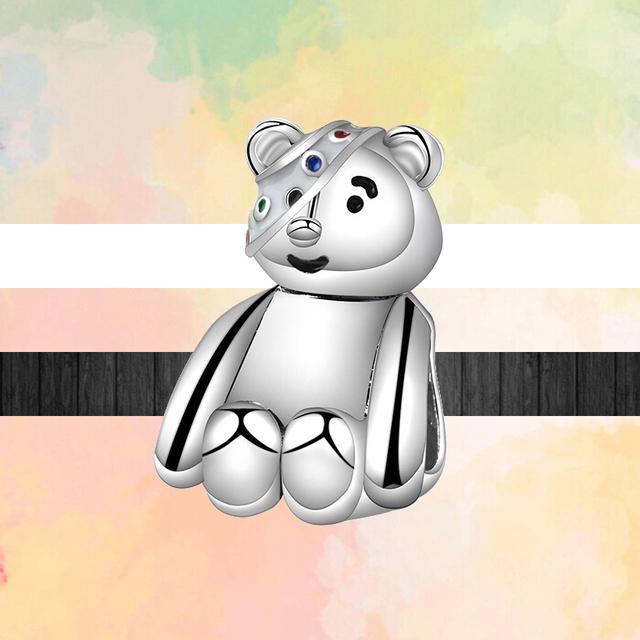 Новый стиль животных Lucky Cat Собака Панда Медведь Лев Змея Кролик Бусины «сделай сам» подходят оригинальные модные подвески Серебряный цвет Браслеты Ювелирные изделия