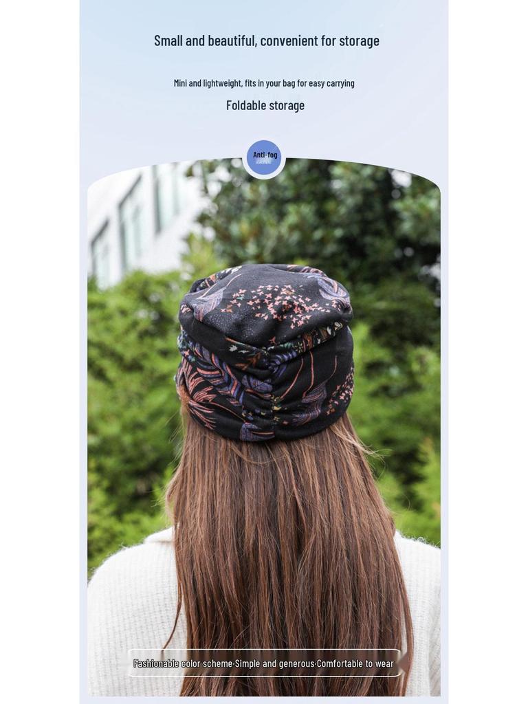 Korean Style Floral Baseball Cap – Women’s Soft Brim Ethnic Design for Autumn/Winter