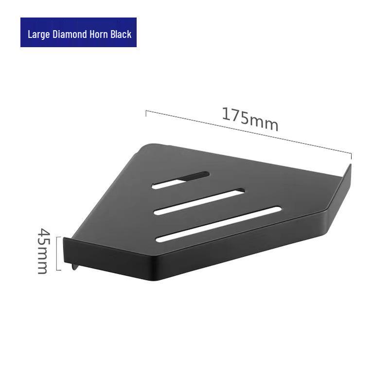 Угловая полка из нержавеющей стали 304 без сверления для настенного хранения в ванной комнате и отеле