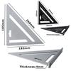 Woodworking Triangle Ruler Tools High Accuracy Precision Corrosion Resistance