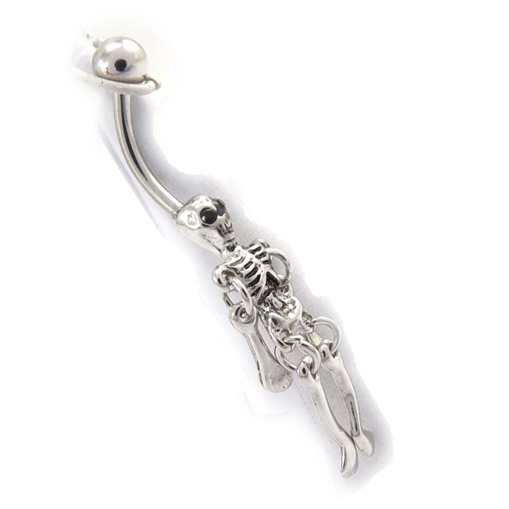 Les Trésors De Lily [K0641] - Серебряный пирсинг «Скелет»