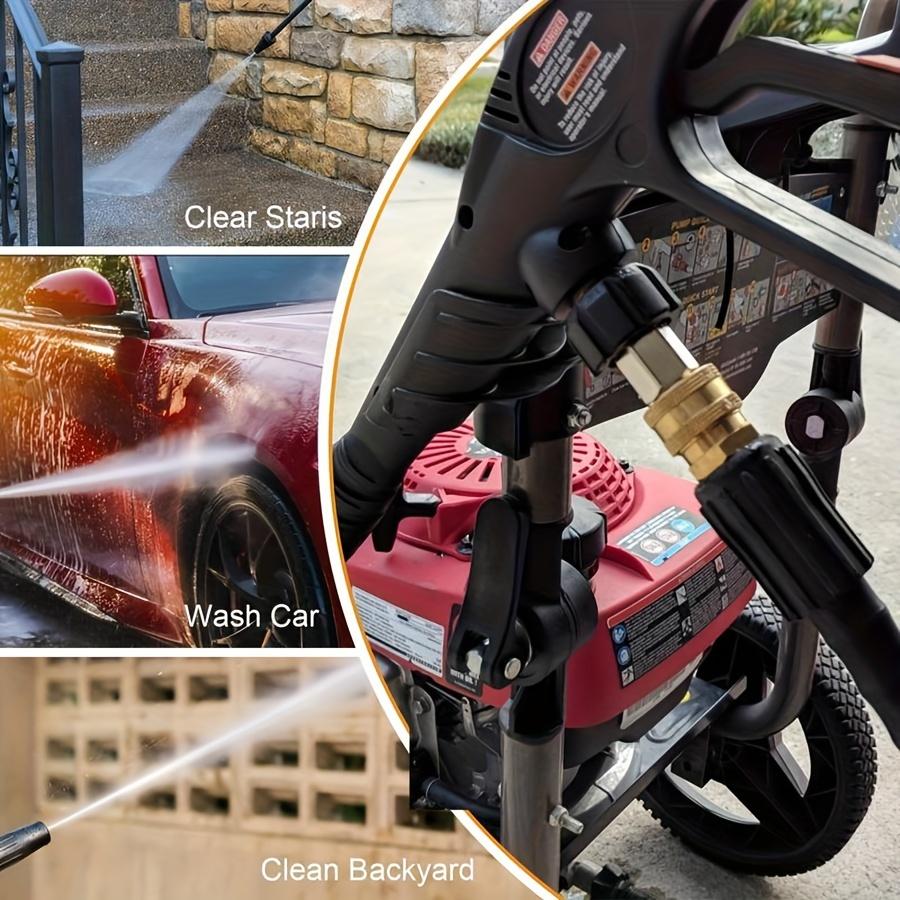 Набор адаптеров для мойки высокого давления 2/8 шт., комплект для быстрой смены с метрическим вращающимся гнездом M22 на быстроразъемное соединение 3/8''