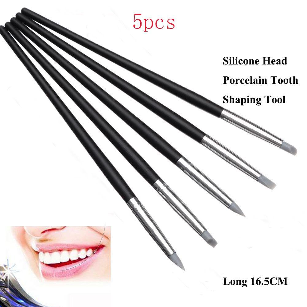 Мягкие силиконовые профессиональные фарфоровые инструменты для ухода за зубами, щетки-ручки из смолы для придания формы зубам