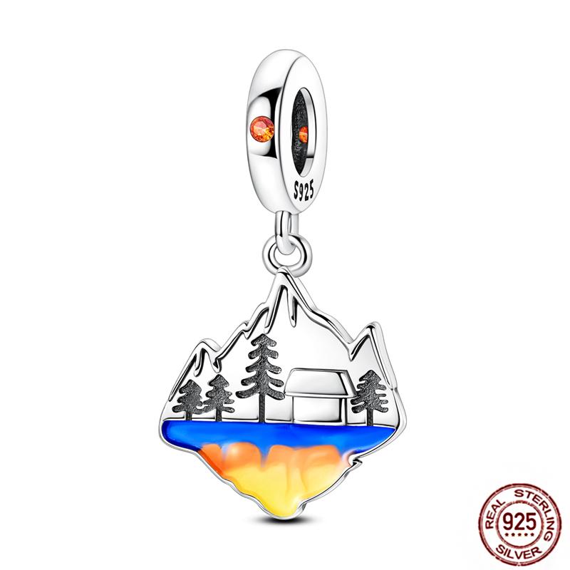 Медные шармы в виде сердечек, бусины, милый кот, панда, покер, подвеска-шарм для телефона, подходит для оригинального браслета, сделай сам, ювелирные изделия, женский подарок
