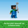 Игровой набор LEGO Minecraft Сад цветущей вишни для детей, Строительный набор с 2 минифигурками Minecraft, 1 пчелой и 1 фигуркой Сниффера, Практичный Minecraft