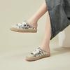 Silver Sequined Baotou Half-drag Women's Shoes Summer New Retro Fashion Straw Rope Fisherman Shoes Casual Board Shoes