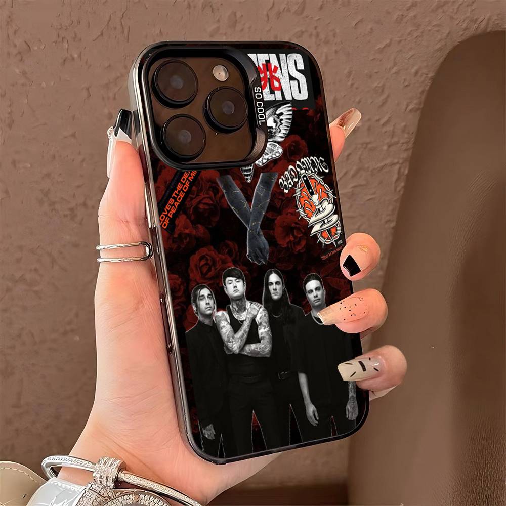 Rock Band Bad O-Omens Phone Cover For IPhone 16 15 14 13 12 11 17 Pro Max Plus Color Silver Shell