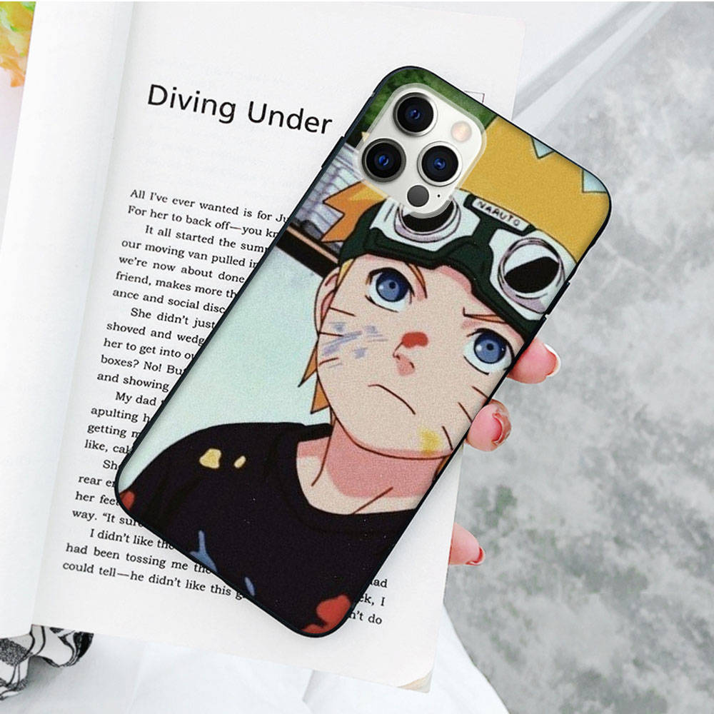 Чехол JW58 Naruto Black Sofe для Xiaomi Poco X6 X4 M5 M6 F5 F6 C65 C55 C50 C51 C40 Pro Redmi 14C A3X 13C 12C 11T 10A 9C Note 7 6 8A Plus