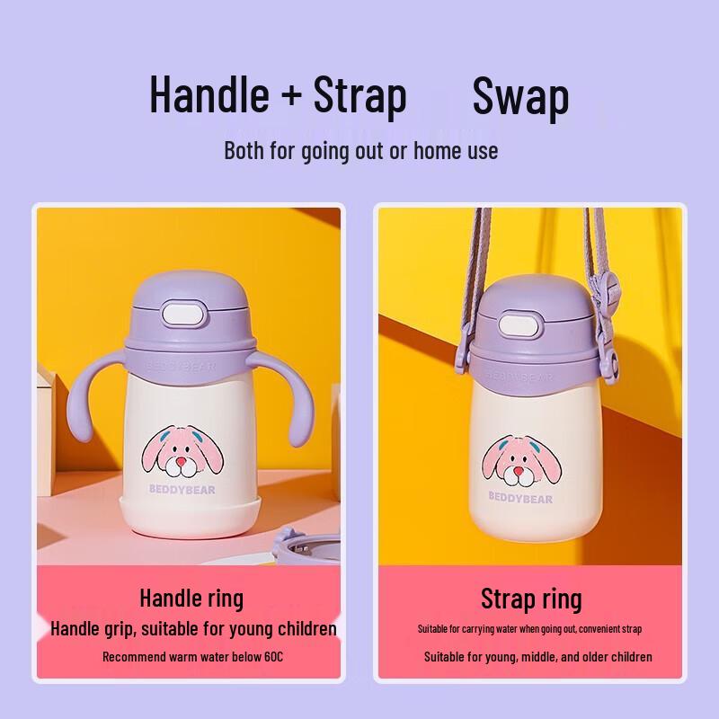 BEDDY BEAR Gugu Rabbit Kids 316 SS Insulated Straw Cup 400ml