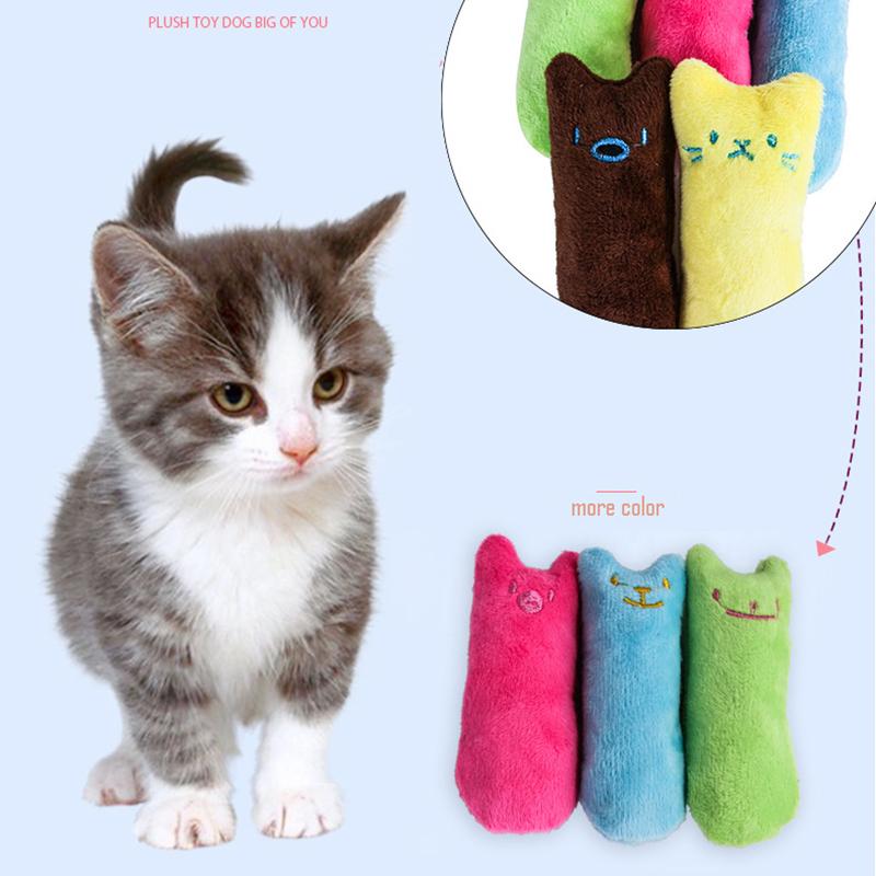 Игрушки из кошачьей мяты для шлифовки зубов, забавные интерактивные плюшевые игрушки для кошек, котенок, жевательная вокальная игрушка, когти, укус большого пальца, кошка, мята для кошек