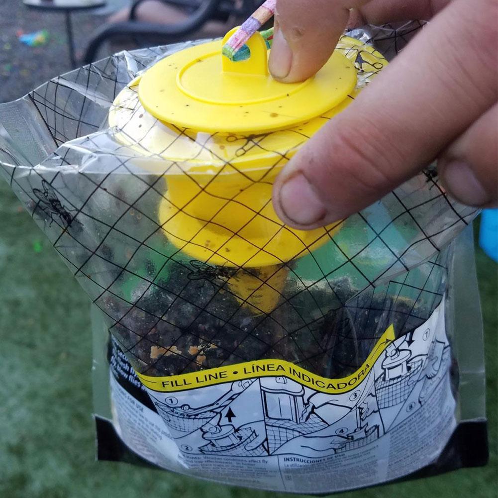 1-20 шт. Подвесная ловушка для мух Одноразовый пакет-ловушка для мух Ловушка для комаров Ловец Убийца насекомых Мух Ловушка для мух Сад на открытом воздухе