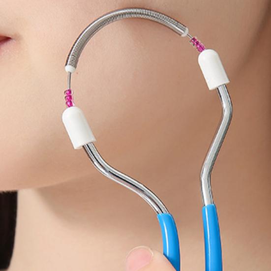 Удаление волос на лице ручной пружинный эпилятор для женщин инструмент для удаления волос на щеках шее верхней губе и подбородке