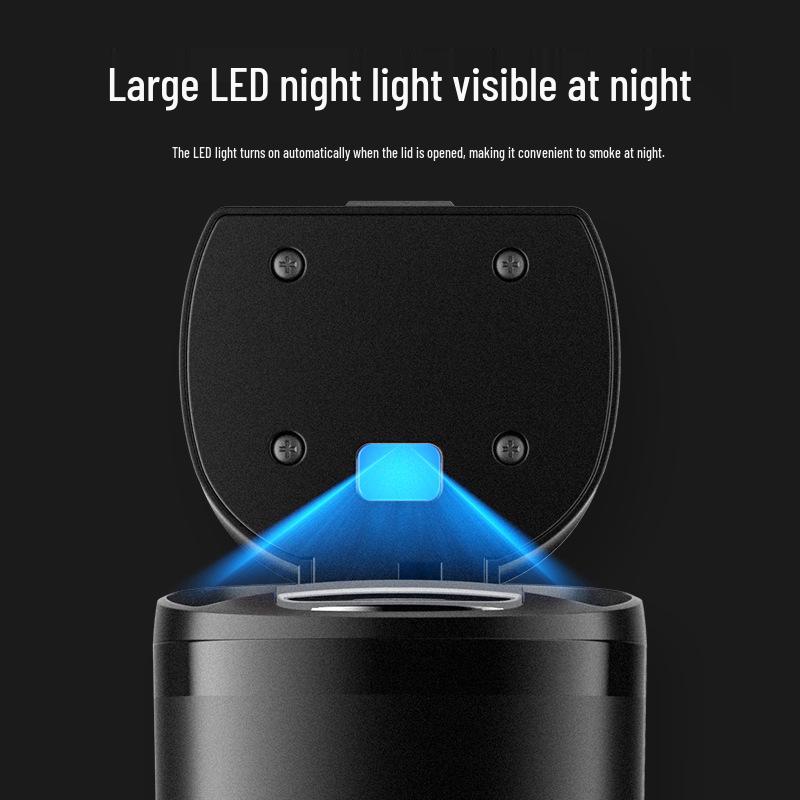 Stylish Fireproof Metal Car Ashtray with Lid – Dustproof Accessory for Men & Women