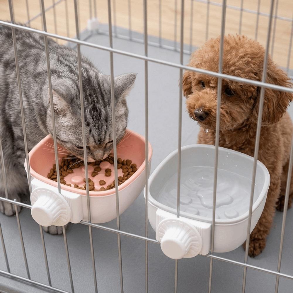 Premium Polymer Hanging Dog Bowl Hanging Crate Feeder Space-saving Pet Food Bowl Pet Kennel