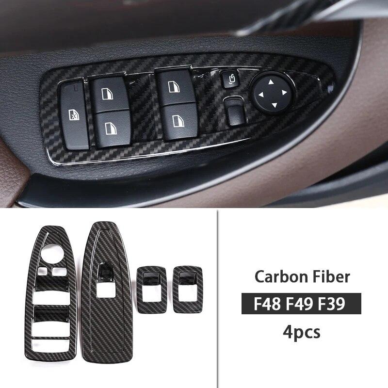 Переключатель окна автомобиля, подъемная панель, кнопка, рамка, накладка, наклейки, украшения, аксессуары для интерьера для BMW X1 F48 F49 X2 F39 2016-22